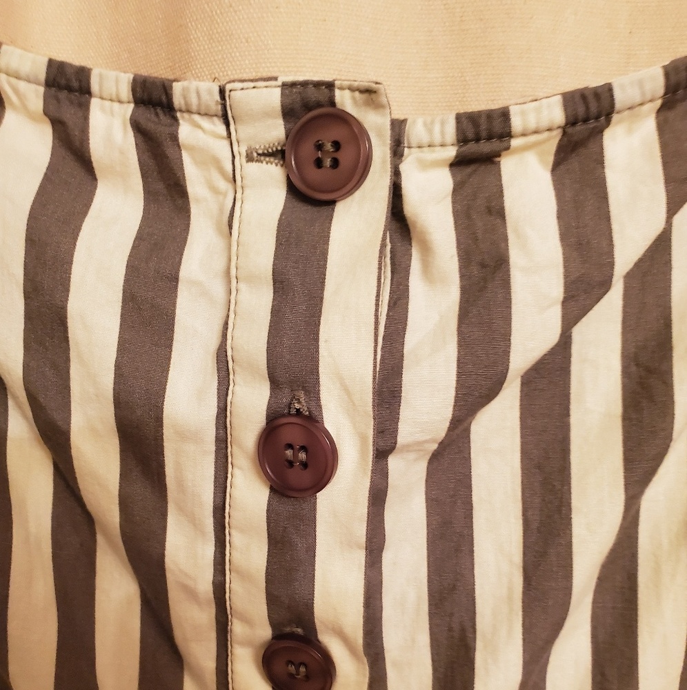 Striped jumpsuit.